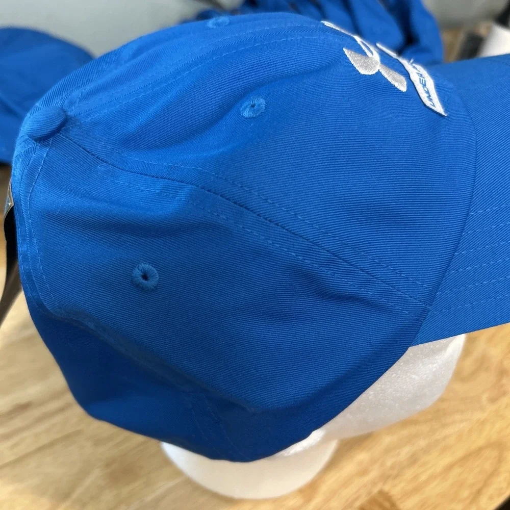 Under Armour Solid Blue Strap Back Dad Hat Cap NEW 1369783 OSFM